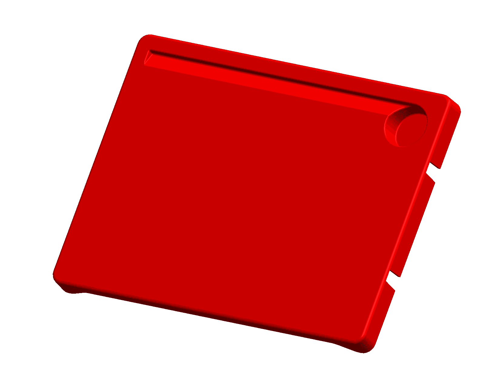 Tampo Retangular c/ Porta Copo e Porta Lápis Integrado